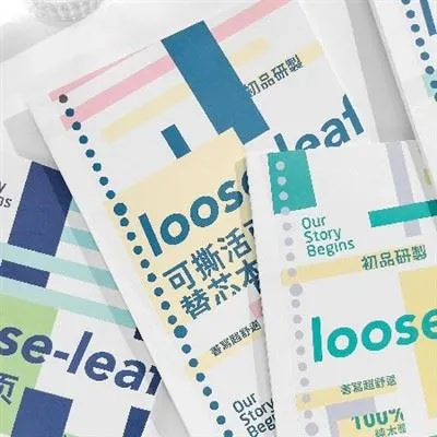 Hur ordnar man sidorna i en lös anteckningsbok för en rapport?